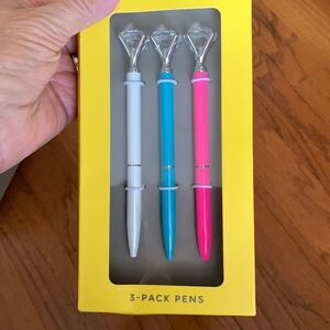 3-pack ink pens. These write amazingly well, soft and smooth